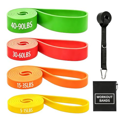 Resistance Bands for Working Out, 5-125LBS Pull Up Assist Bands Set - color: Green and Others
