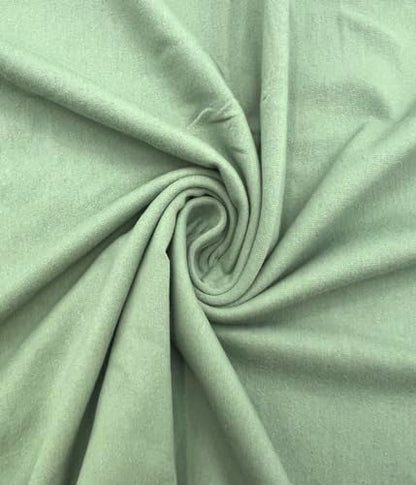 EOVEA - Cotton Spandex Fabric by The Yard - 4 Way Stretch Jersey Knit - Spandex & Cotton T-Shirt Fabric - Lightweight, Breathable - 60" Wide Roll| 10 oz(Lt Sage, 1 Yard) - color: Lt Sage, size: 1 Yard