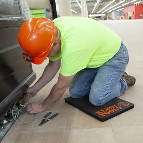 Klein Tools 60135 Kneeling Pads, Adult Men's Soft Thick Closed Cell Soft Foam Professional Tradesman Pro Pads with Handle - size: Standard