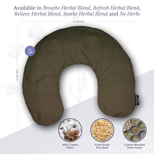 Mother Earth Pillows Large Triggerpoint Pillow for Neck and Shoulders (Sage - Breathe Herbal Blend) - color: Sage - Breathe Herbal Blend
