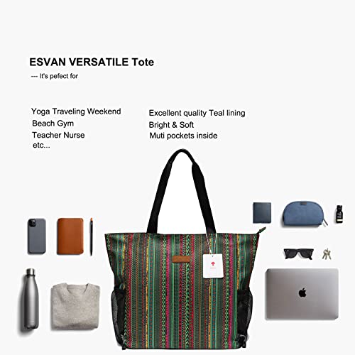 ESVAN Yoga Mat Bag Yoga Tote Carrier Shoulder Bag Carryall Tote for Office,Yoga,Pilates,Travel,Beach and Gym - color: J