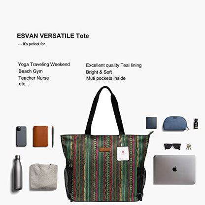 ESVAN Yoga Mat Bag Yoga Tote Carrier Shoulder Bag Carryall Tote for Office,Yoga,Pilates,Travel,Beach and Gym - color: J