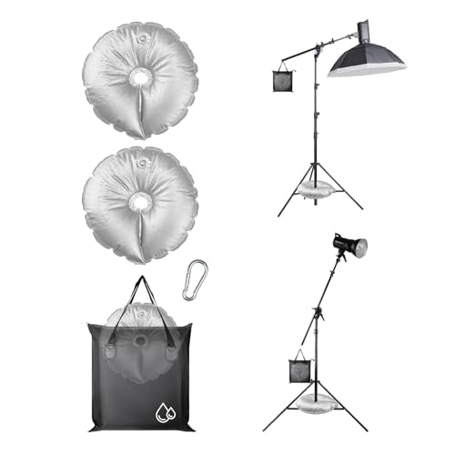 3PCS Sandbag Weight Set with 2 Water Weight Bags | & 1 Waterproof Sandbags for Photography Backdrop Stand, Tripod Weight, Tents, Fishing Chairs，Tripod - size: 3 PCS