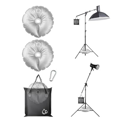 3PCS Sandbag Weight Set with 2 Water Weight Bags | & 1 Waterproof Sandbags for Photography Backdrop Stand, Tripod Weight, Tents, Fishing Chairs，Tripod - size: 3 PCS