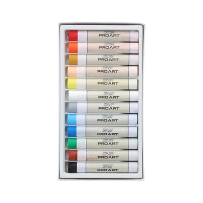Pro Art Oil Pastel Set Jumbo 12 Bright Color
