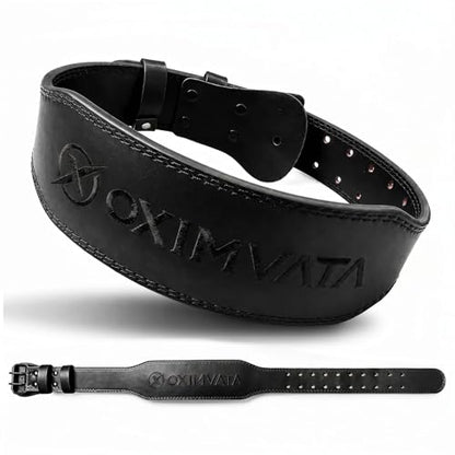 Weight Lifting Belt for Squat Deadlift Powerlifting Gym - color: Black/Black, size: Large