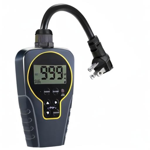 Techbee Repeat Cycle Timer Plug Outlet, 15A 1HP
