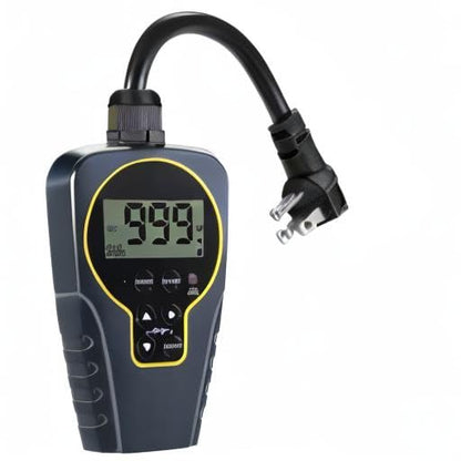 Techbee Repeat Cycle Timer Plug Outlet, 15A 1HP