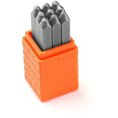 ImpressArt - Basic Bridgette 3mm Number Metal Stamp Set, Steel Punches for Metal Stamping - color: Bridgette (3mm), size: Numbers