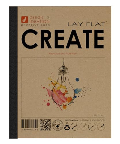 Design Ideation Lay Flat Create. Removable Sheet Sketchbook. Premium Paper. Smart-Bind Reinforced Lay Flat Binding. (8.5" x 11") LF-2550-LS - size: 2550 (8.5" x 11")