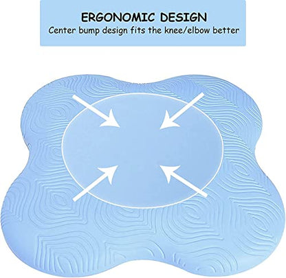 Yoga Knee Pad Cushion Extra Thick for Knees Elbows Wrist Hands Head Foam Yoga Pilates Work Out Kneeling pad - color: Light Blue