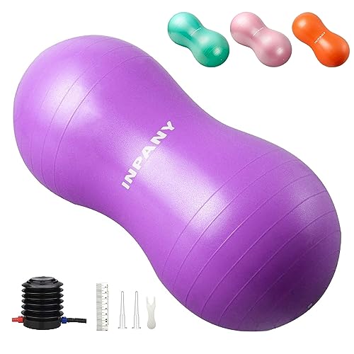 INPANY Peanut Exercise Ball for Labor, Physical Therapy & Fitness - color: Purple