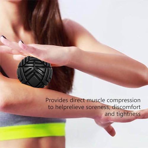 Tetop Fitness Muscle Massage Ball, 3.15in, Therapy Ball for Trigger Point Massage, Myofascial release, Mobility ball for Exercise & Recovery (Purple) - color: Purple