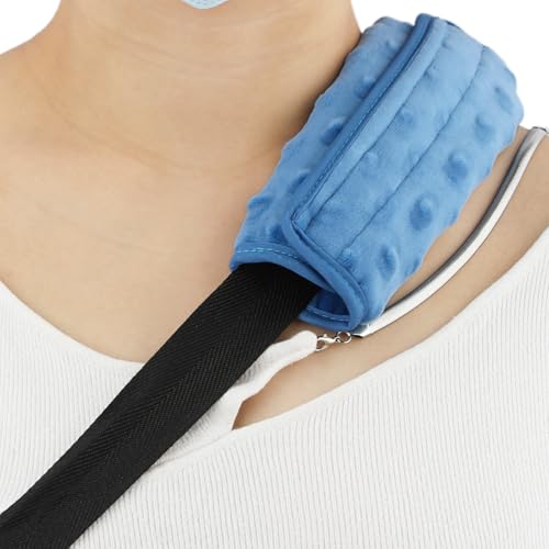2Pcs Arm Sling Padding for Neck Arm Sling Strap Cushion Neck Pad Cushions Shoulder Brace Carry Strap Pads Elbow Wrist Injury Support Strap Padded Women Men Minky Dot Denim Blue - color: Minky Dot Denim Blue-2pcs