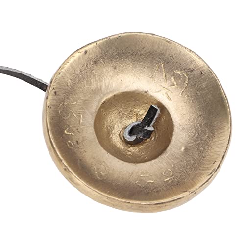 Tibetan Tingsha Cymbals Meditation Chime Bells, 2.7in Brass Strong Sound Penetration Tingsha Cymbals Bells, Lightweight Portable Tingsha Cymbals Bells Om Mane Padme Hum for Percussion Instrument