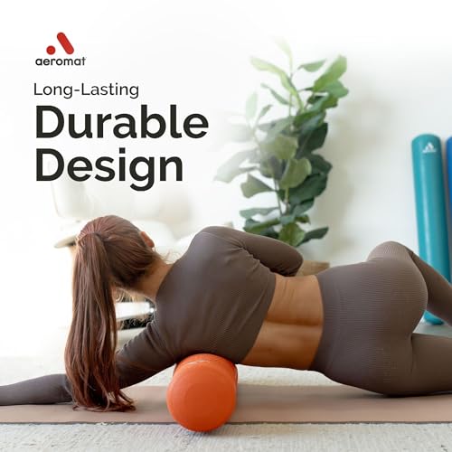 Aeromat Adjustable Air Roller 2 to 12 PSI Firmness with Pump – Ensign Blue - color: Ensign Blue, size: Air Roller + Pump