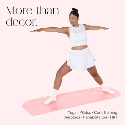 Bala Yoga Mat for Home Gym, Non-Slip Exercise Mat for Home Yoga - color: Blush, style: Deco Mat - 5mm