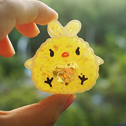 FUNSHOWCASE Epoxy Resin Shaker Molds Set Jewelry Casting Supplies, Bear, Chick, Sheep, Beer Mug, Game Console 5 Silicone Trays with 5 Seal Films, Height 2-2.4inch - color: Keychain Charms Craft 10-Pack