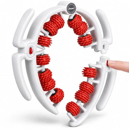 ONUEMP Leg Massager Roller Lymphatic Drainage Cellulite Fascia Massage | Detachable Muscle Roller for Thigh, Calf, Neck - Anti-Celulitis, Body Sculpting, Deep Tissue Pain Relief, Myofascial Release