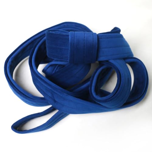 6.6ft 2m Aerial Loops Aerial Straps Ropes Aerial Acrobatics Body Loop Trapeze Circus Apparatuses Equipment Yoga Straps 1 pairs - color: Dark Blue