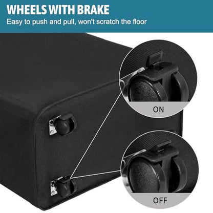 Yoga Mat Holder, Gym Mats Storage Rack with Wheels