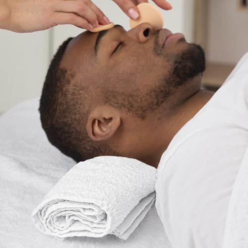 Reed&Pick 24 Pack White Hand Towels 100% Cotton Spa Towels 16x26 inches Highly Absorbable Facial, Gym, Hair and Face Towels in Bulk - color: White, size: 16x27 Pack of 24