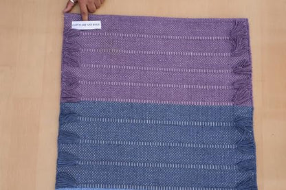 Jaipur Art & Rugs Cotton Yoga Rug - Eco-Friendly Hand-Woven Thick Mat (24”x72”x5mm) for Everyday Fitness at Home - Comfortable & Extra-Long - color: Multicolor 10