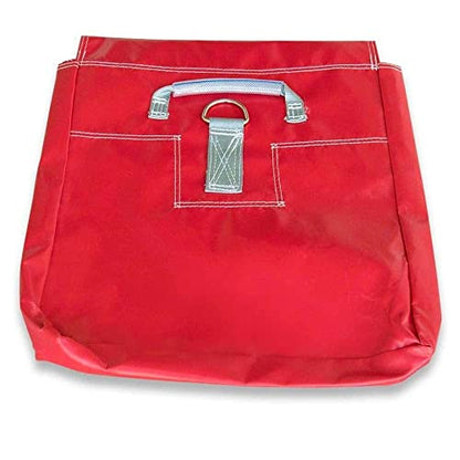 Extra Durable Strong Vinyl Sand Bag | Red PVC | 21" x 21" | Used to Support and Anchor Inflatables, Bounce Houses, Water Slides, Tents, and More | Holds Up to 50 Pounds | 4 Pack