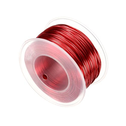 HARFINGTON 20 Gauge Aluminum Craft Wire 0.8mm 98.5ft Flexible Bendable Anodized Metal Jewelry Sculpting Wire for Jewelry Making Modelling Craft DIY, Red - color: Red, size: 30M x 0.8mm