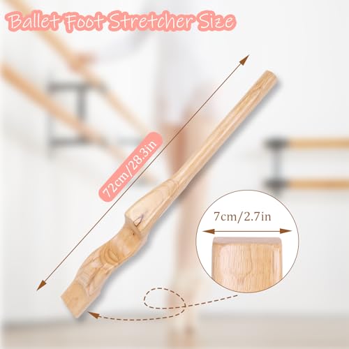 WodGod Professional Wooden Ballet Foot Stretcher Set - Arch Enhancer and Toe Strengthener for Ballet Dancers, Gymnasts, Yoga Practitioners with Portable Bag- Ideal Dance Accessories Gift