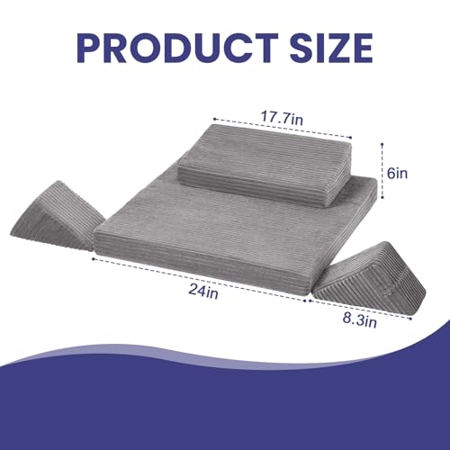 Meditation Cushion, Meditation Mat with Knee Support, Light Grey - color: Light Dark, size: 24X24X2 Inch
