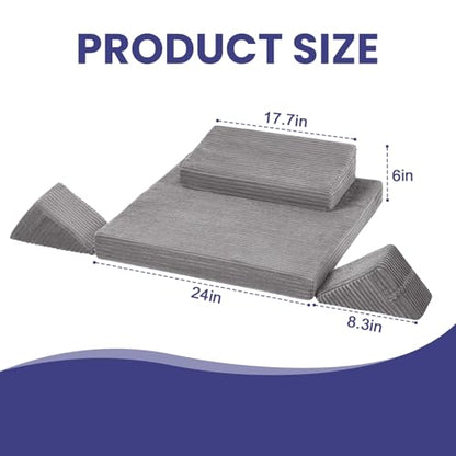 Meditation Cushion, Meditation Mat with Knee Support, Light Grey - color: Light Dark, size: 24X24X2 Inch