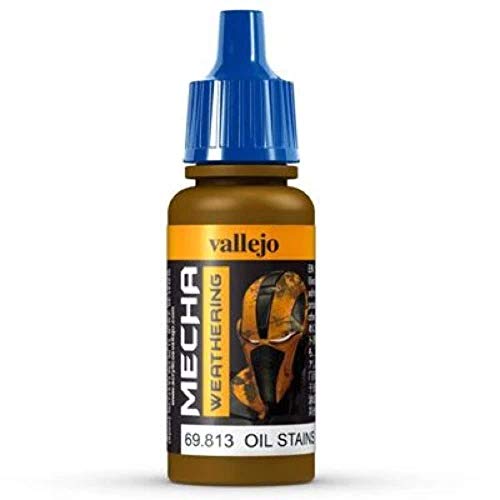 Vallejo Oil Stains (Gloss) 17ml Painting Accessories - color: Gloss Oil Stains, size: 0.57 Fl Oz (Pack of 1)