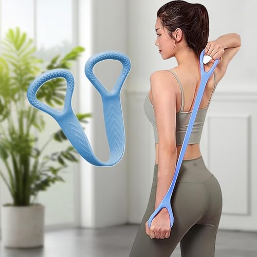 Resistance Stretch Band – Versatile Yoga and Fitness Strap for Flexibility and Strength Training - color: Lake Blue