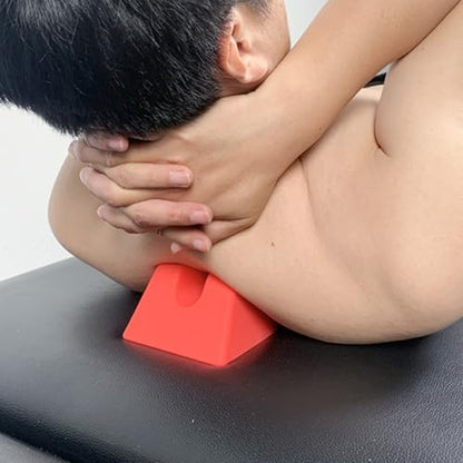 Mobilization Wedge Pillow Non-Slip Silicone Triangle (red) - color: Red