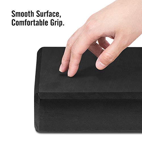 MoKo Thin Yoga Blocks 2 Pack, 9" x 6" x 3" High Density EVA Foam Yoga Block Exercise Bricks, Eco Friendly & Lightweight, Increase Flexibility & Balance, Great for Stretching & Holding Poses