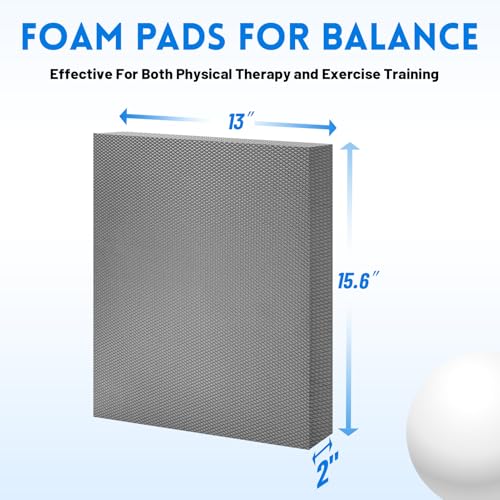 Balance Pad, 15.6"x13"x2" Non-Slip Foam Balance Cushion