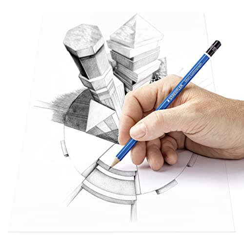 STAEDTLER Mars Lumograph 6B Graphite Art Drawing Pencil, 6 Pencils | for Sketching and Shading, Break-Resistant Premium Woodcase Drawing Pencils, 6-Piece Set - style: 6B
