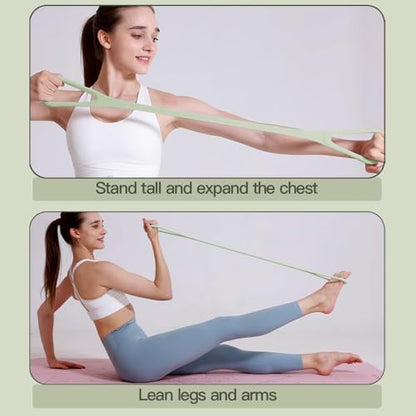 2026 Upgraded Figure 8 Resistance Band for Physical Therapy, Shoulder Back Arm Exercise Bands, 3 Resistance Levels for 15 25 35lb for Kids Adult Elderly - color: 35LB Green