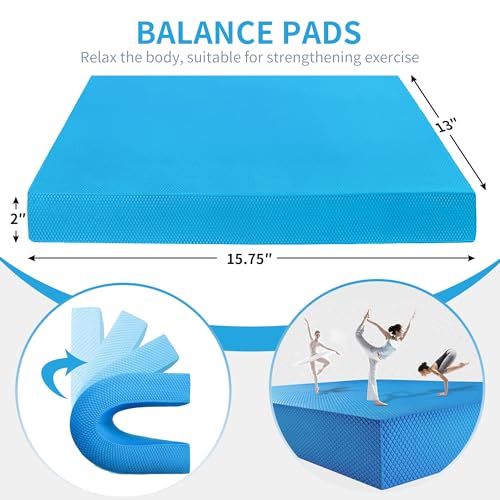 Foam Balance Pad,Balance Pads for Physical Therapy,Balance Mat Physical Therapy 2 inch Thick High Resilience