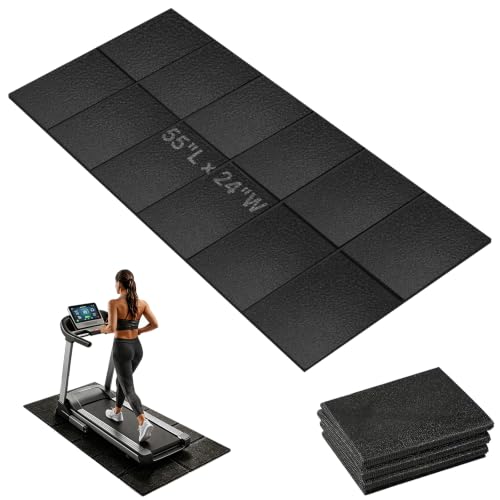 Treadmill Mat, Carpet Hardwood Floor Protect, Walking Pad, 55 × 24" - size: 55"L × 24"W × 0.2"Th