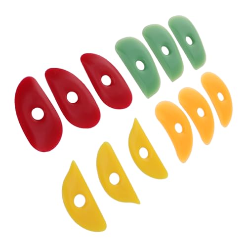 Mudtool, Clay Tools Soft Rubber Rib for Pottery Clay Silicone Ceramics Tools 12Pcs Pottery Rubber Clay Ceramic Ribs Pottery Tools for DIY Sculpting Pottery Ceramics Clay Tool