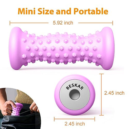BESKAR Foot Massager Roller for Plantar Fasciitis Relief - color: Purple