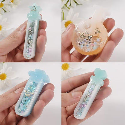 Resin Shaker Molds Set Magic Potions Keychain Charm Pack of 7 Silicone Trays Seal Films Precision Tip Applicator Bottle Kits Bundle - color: Magic Potion Craft Pack of 7