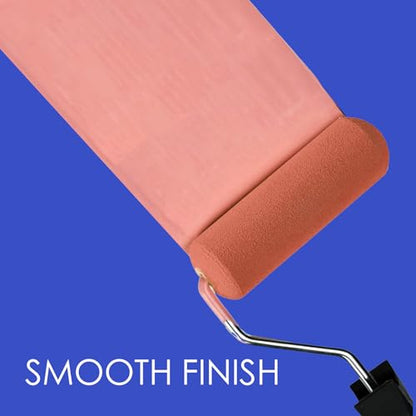 Allgala Foam Paint Roller, 144 Pack 4 inch Shedless High Density Foam Mini Paint Roller Cover for Trim Wall Funiture Doors Cabinets, Cupboards - size: 4" Foam (Pack of 144)