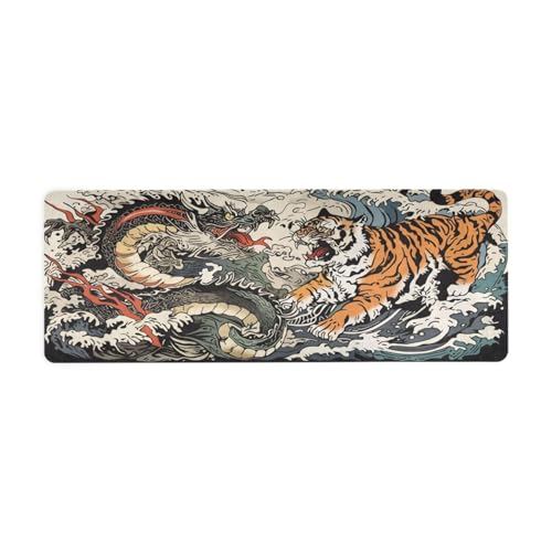Qilmy Fantasy Mandala Pattern Yoga Mat, Non-Slip Texture Pro Yoga Mat Eco Friendly Exercise & Workout Mat for Yoga, Pilates and Floor Exercises - color: Chinese East Asian Dragon