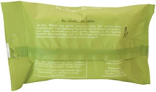 JoSha Yoga Mat and Personal Care Wipes for Hygiene Solution – Natural Essential Cleaning Wipes - Eco-Friendly and Portable Travel Pack for Fitness, Yoga and Daily Freshness - Made in USA, Pack of 2