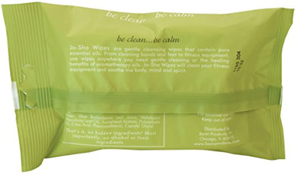 JoSha Yoga Mat and Personal Care Wipes for Hygiene Solution – Natural Essential Cleaning Wipes - Eco-Friendly and Portable Travel Pack for Fitness, Yoga and Daily Freshness - Made in USA, Pack of 2