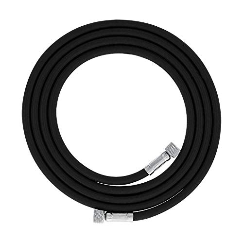 Master Airbrush Premium 25 Foot Nylon Braided Airbrush Hose | 25' Nylon Braided 1/8" BSP Airbrush Hose with Brush Adapter Fitting Connectors on Both Ends - size: 25' (1/8" Fittings)