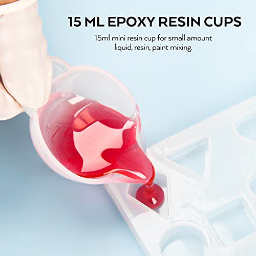Silicone Resin Measuring Cups Tool Kit- Nicpro 250 & 100 ml Measure Cups, Silicone Popsicle Stir Sticks & Spatula, Pipettes, Gloves for Epoxy Resin Mixing, Molds, Jewelry Making, Waxing, Easy Clean - color: Black, size: 250ml+100ml